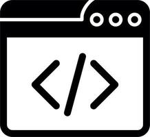 icono de vector de programación web