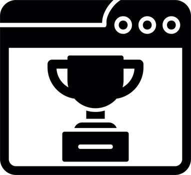 web trofeo vector icono