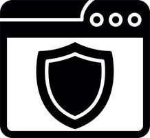 Browser Shield Vector Icon