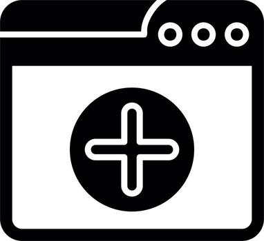 web nuevo ventana vector icono