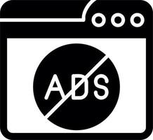 Ads Block Vector Icon