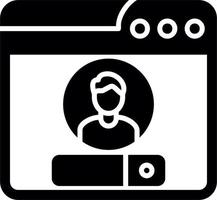 Web Login Vector Icon