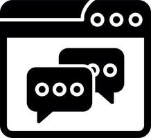 Web Chat Vector Icon