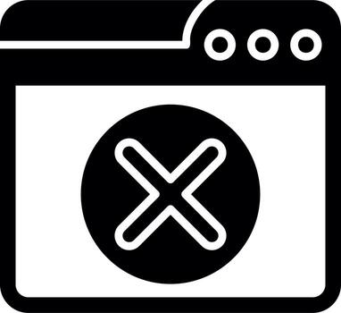 Web Delete Account Vector Icon