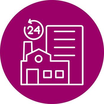 icono de vector de fábrica