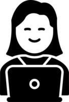 Working Woman Vector Icon