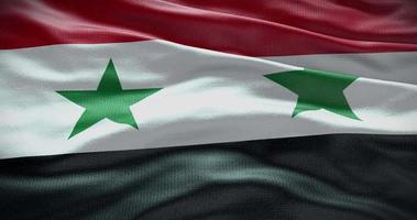 Syria country flag waving background, 4k backdrop animation video