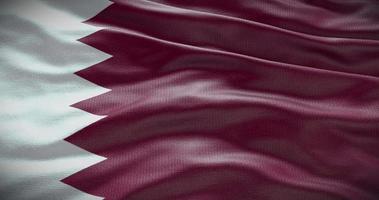 Qatar nazione bandiera agitando sfondo, 4k fondale animazione video