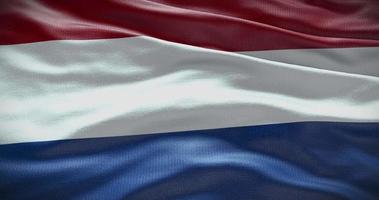 Nederland land vlag golvend achtergrond, 4k backdrop animatie video