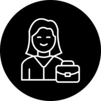 Working Woman Vector Icon