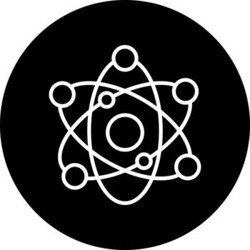 icono de vector atómico