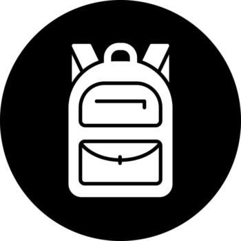 icono de vector de mochila