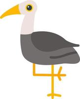 grua pájaro vector icono