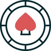 Casino Chip Vector Icon