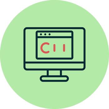 icono de vector de lenguaje de programación