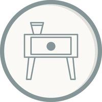 Bedsidetable Vector Icon