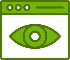 Web Visibility Vector Icon