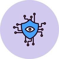 Security Monitoring Vector Icon