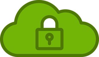 Cloud Security Vector Icon