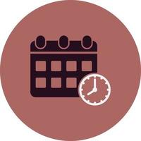 Date and Time Vector Icon