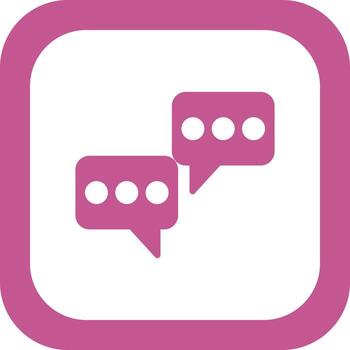 charla burbuja vector icono