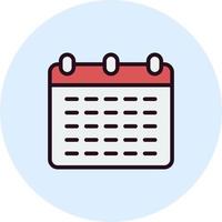 Monthly Calendar Vector Icon