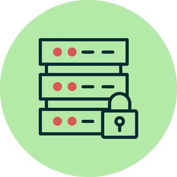 Database Security Vector Icon