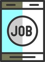 Job Search Vector Icon Design