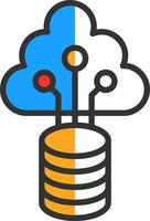 Cloud Data Vector Icon Design