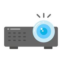 Well designed vector of projector, multimedia device icon