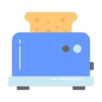 Bread with machine denoting vector of toaster, premium icon