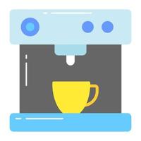 Coffee machine vector design, coffee dispenser icon in editable style