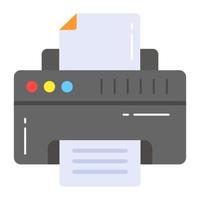 tendencia vector diseño de impresora, fácil a utilizar y descargar