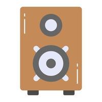 Audio speaker vector design in in modern and trendy style