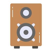 Audio speaker vector design in in modern and trendy style