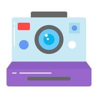 An amazing icon of instant camera, photo shoot equipment vector