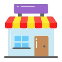 Shop building vector design in modern style, editable icon