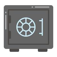 Careful crafted vector of bank locker, bank vault icon in editable style