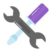 Well design vector of repair tools in modern style, easy to use icon