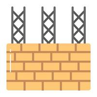 Under construction building vector design in modern style, premium icon