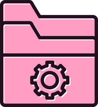 Folder Management Vector Icon