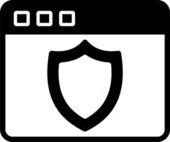 icono de vector de seguridad web