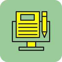 Blogging Vector Icon Design