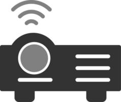 icono de vector de proyector