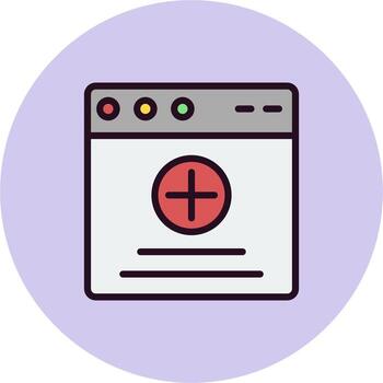 icono de vector de navegador web