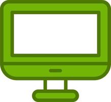 Monitor Screen Vector Icon