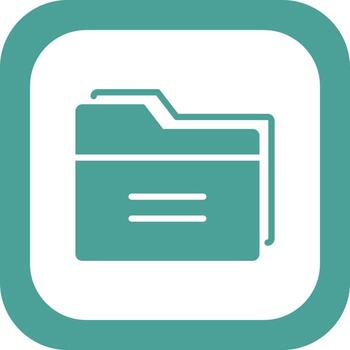 icono de vector de carpeta