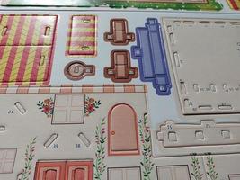 KYIV, UKRAINE - March 11, 2023 Assembling the layout of a residential building photo