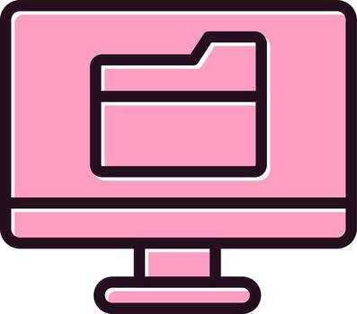 icono de vector de carpeta
