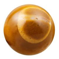 ball from brown natural mineral gem stone Mookaite photo